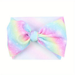 Baby Girls Watermelon Sunflowers Heart Plaid Bow Headband