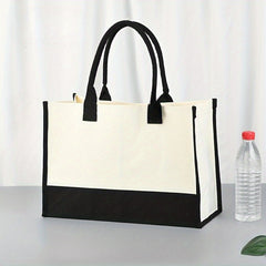 Canvas Beach Bag Casual Tote Travel Handbag