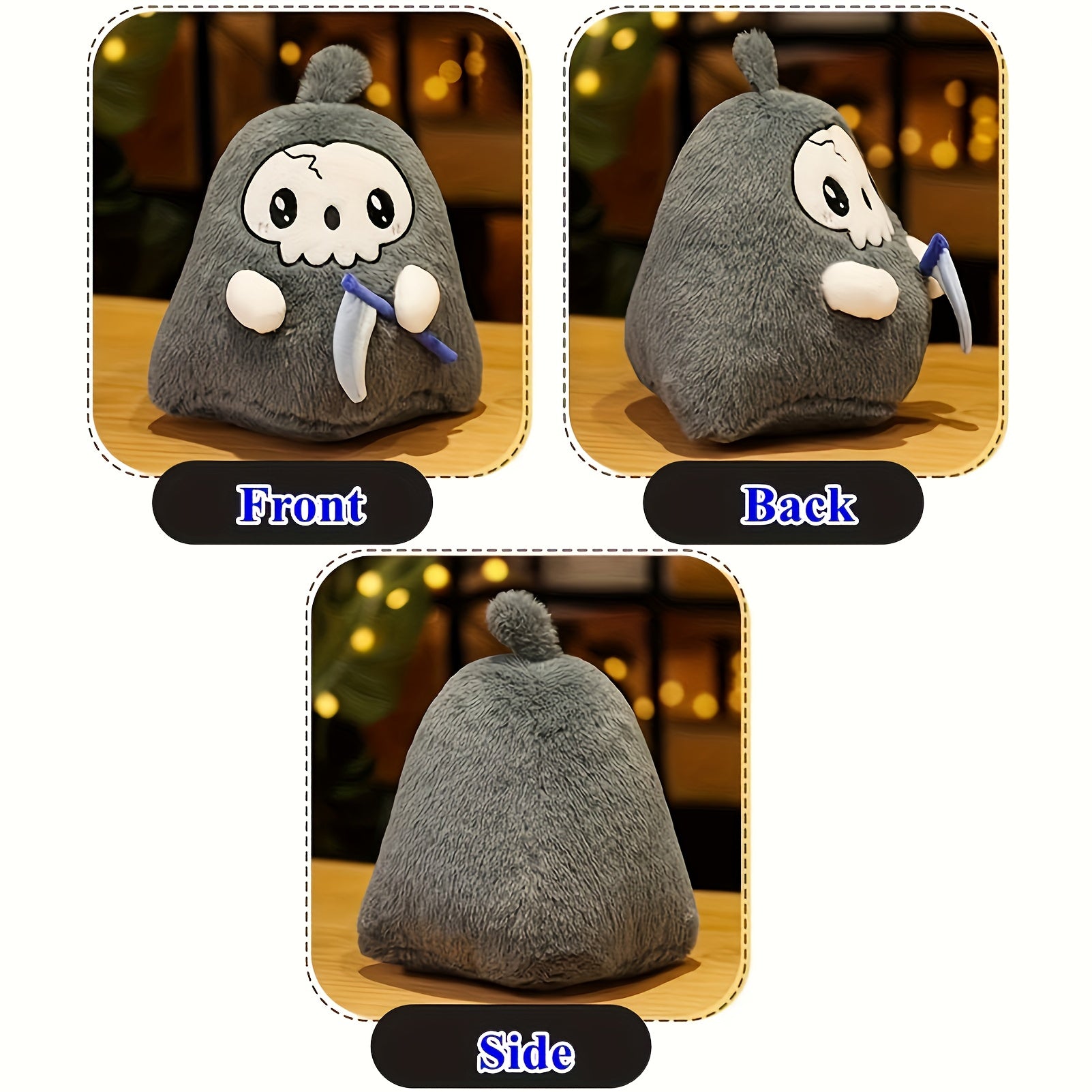 Halloween Plush Ghosts Soft Toys & Stuffed Ghosts with Expressive Faces