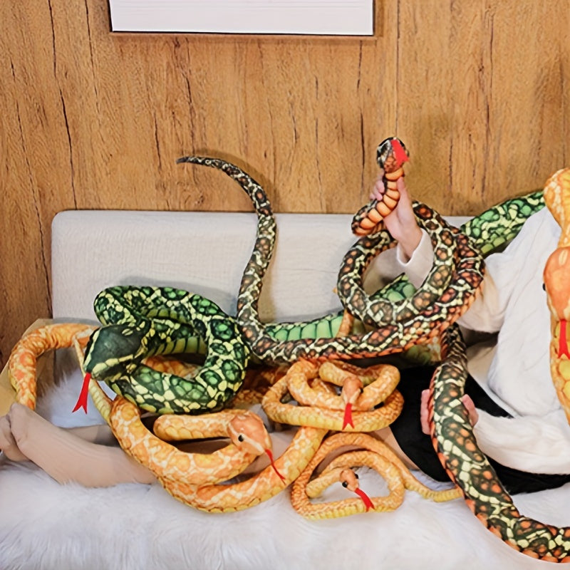 Funny Cartoon Snake Plush Toy Simulation Animal Snake Doll