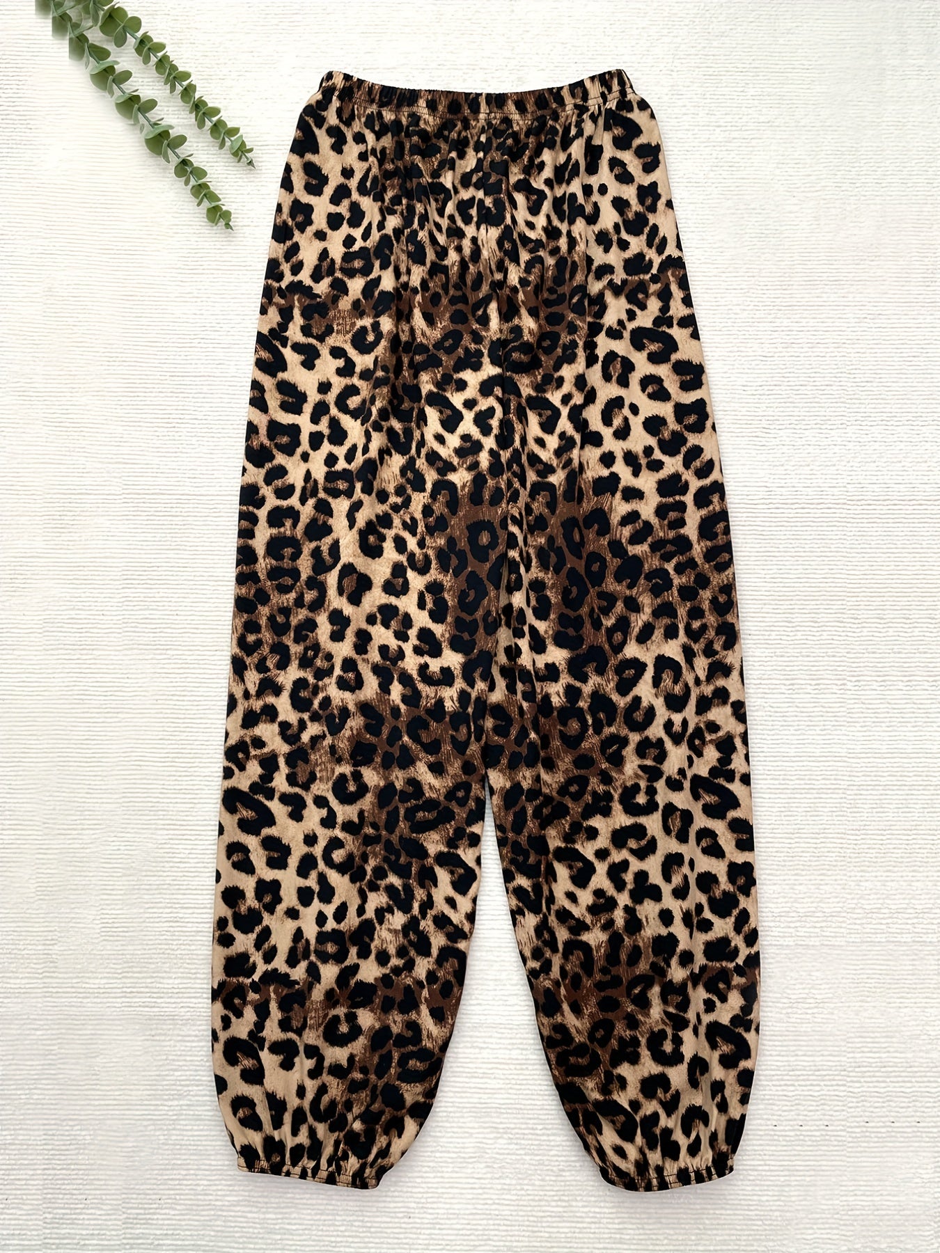 Leopard Print Harem Pants for Women