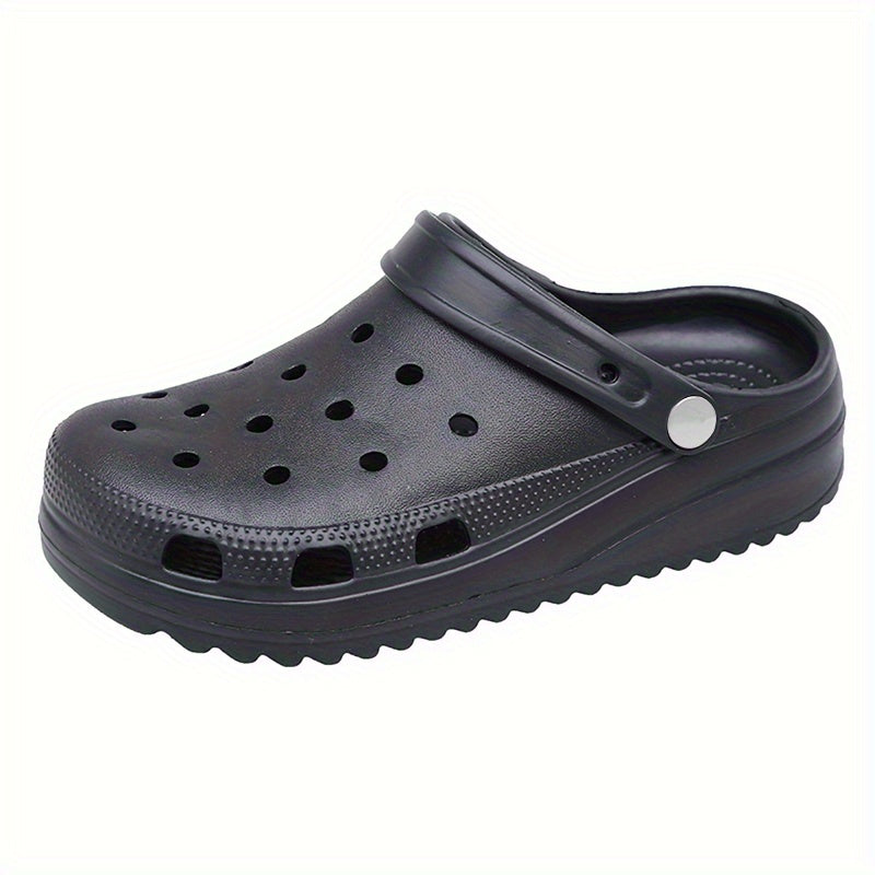 Women's Platform Clogs Hollow Out Non Slip Slide Shoes