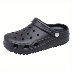 Women's Platform Clogs Hollow Out Non Slip Slide Shoes