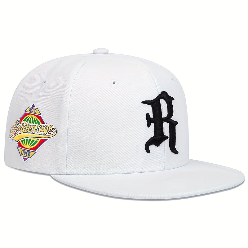 Men's Outdoor R Letter Baseball Cap Sports Hip Hop Hat Casual Sun Hat