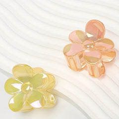 2 Flowers Shaped Claw Clip Hair Accessories for Girls Kids