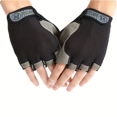 Breathable Anti Slip Half Finger Cycling Gloves for Men and Women