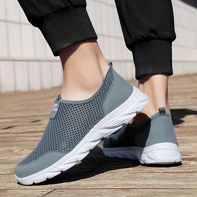 Men's Breathable Mesh Walking Shoes Slip On Sneakers