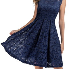 Lace Sleeveless Dress Back To School Cocktail Prom Party Women's Clothing