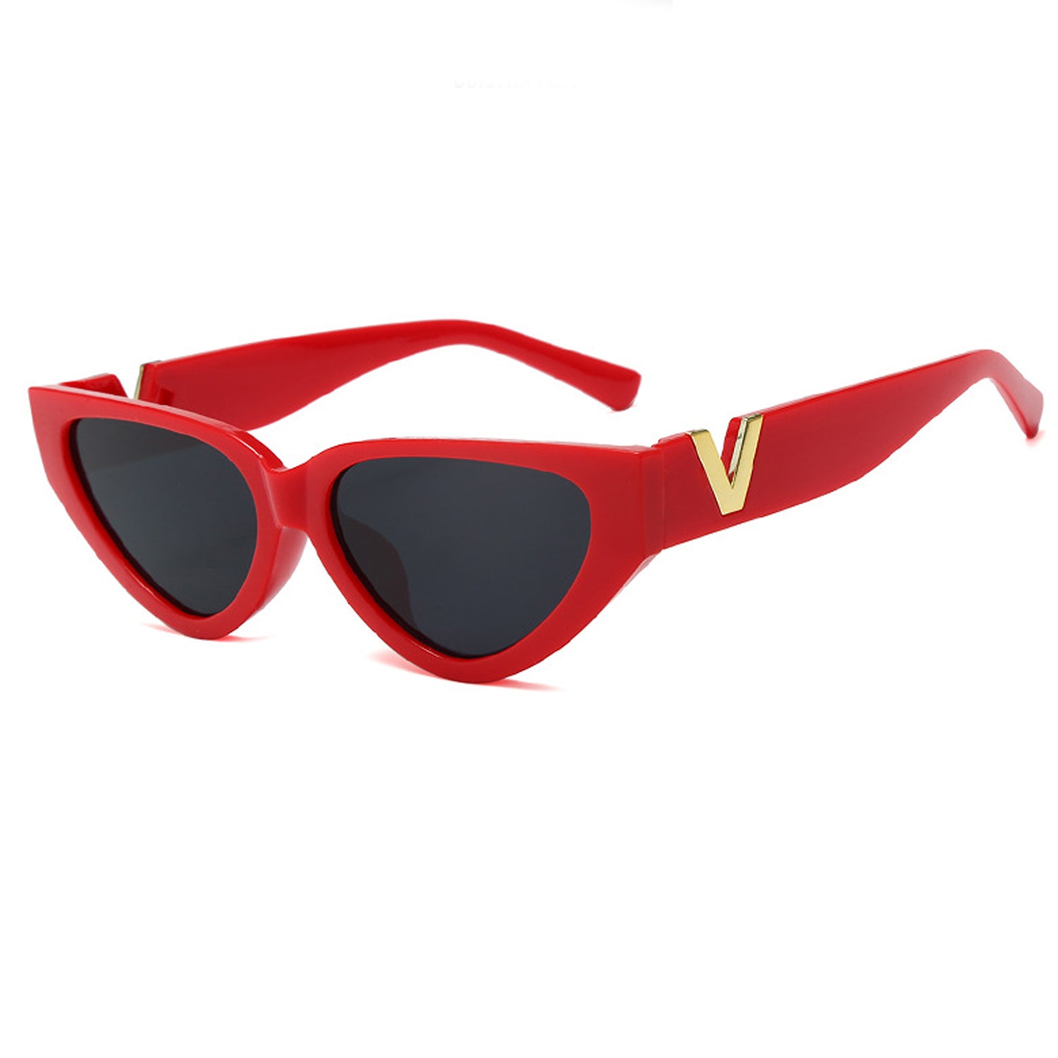 Ladies & Panda Stripe V Cat Eye Sunglasses
