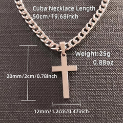 Gift To My Son Cross Necklace For Boys Birthday