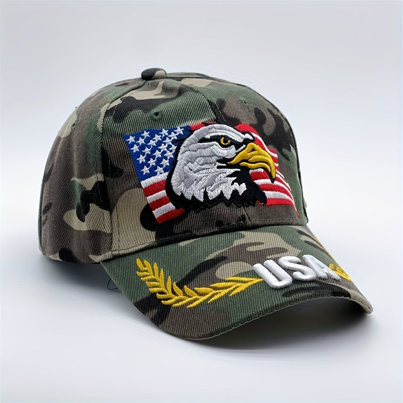 Eagle Embroidered Baseball Cap Tactical Camouflage Sunshade Dad Hat