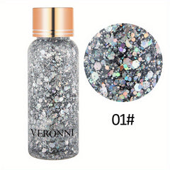 Mermaid Scale Sequins Body Glitter Gel for Party Makeup