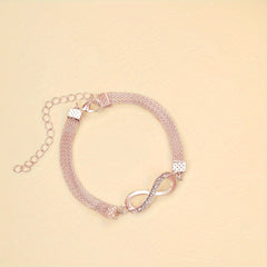 Zircon Inlaid Anklet, Sparkly Foot Jewelry Decor