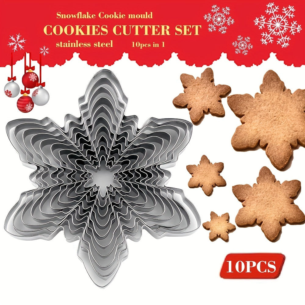 Snowflake Shape Stainless Steel Cookie Cutter for Magical Christmas Cookies