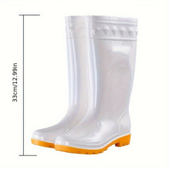 Women's Waterproof High Top Rain Boots Non-slip Outdoor Garden Shoes