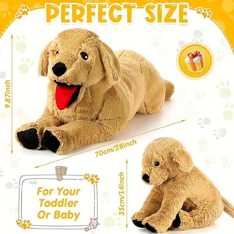 Golden Giant Dog Plush Toy Labrador Retriever Soft Stuffed Animal Huggable Plush