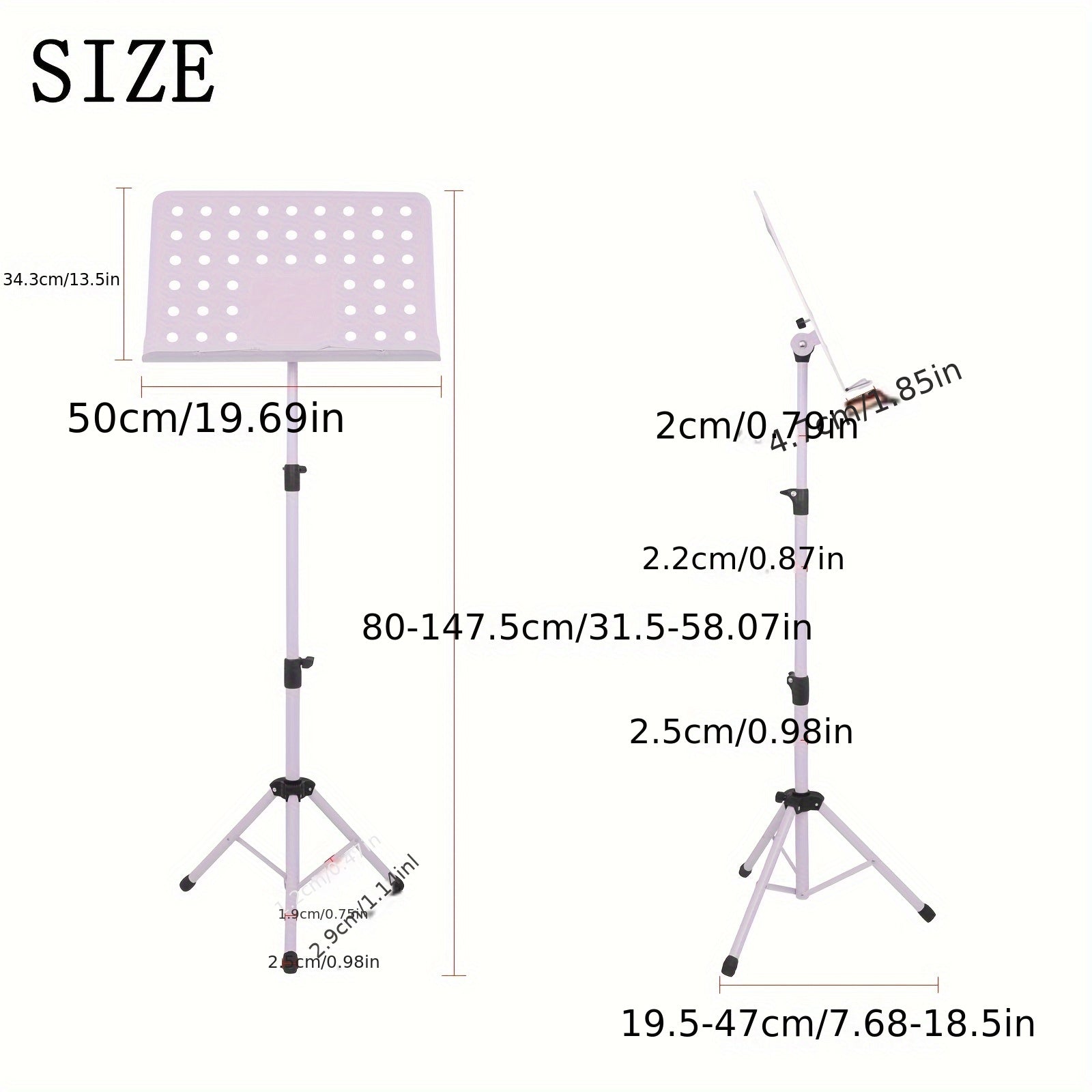 Music Stand Punching Single Layer Foldable Lifting Bracket Macaron