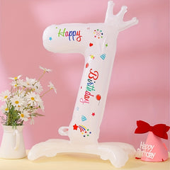 1pc Standing Number Balloon Picnic Activity Decoration Birthday Party