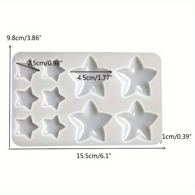 3D Starfish Pentagram Silicone Mold for Resin Casting