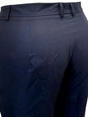 Solid Button Fly High Rise Trousers