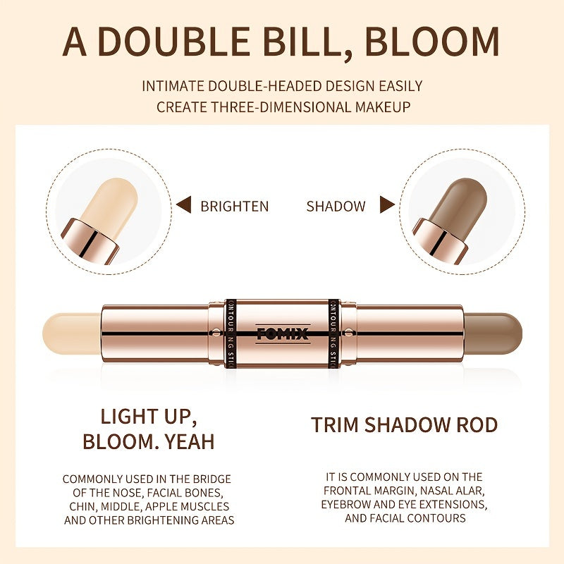 Dual-Use Contouring Stick for Highlighter, Bronzer, Concealer