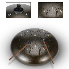 30 48 Cm 13 Note Steel Tongue Drum Handpan in C Key