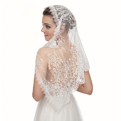 Women's Lace Veil Sheer Tulle Bridal Veil for Weddings