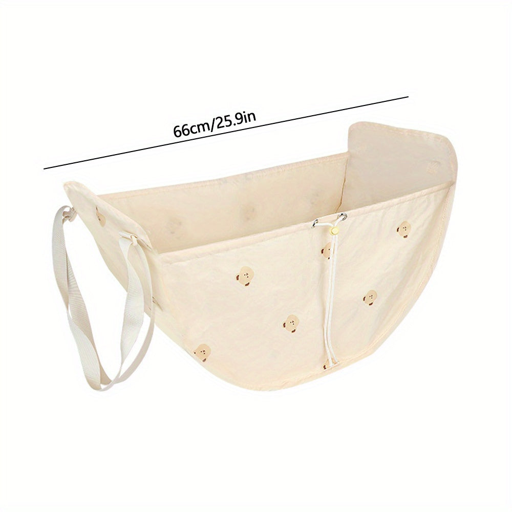 Kids' Baby Car Storage Bag Cartoon Bear Pattern Large Capacity Hanging Bag