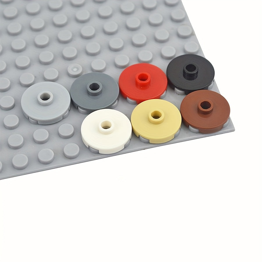 50pcs 2x2 Light Beige Building Blocks ABS Plastic