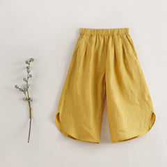 MARC&JANIE Girls' Linen Wide leg Pants