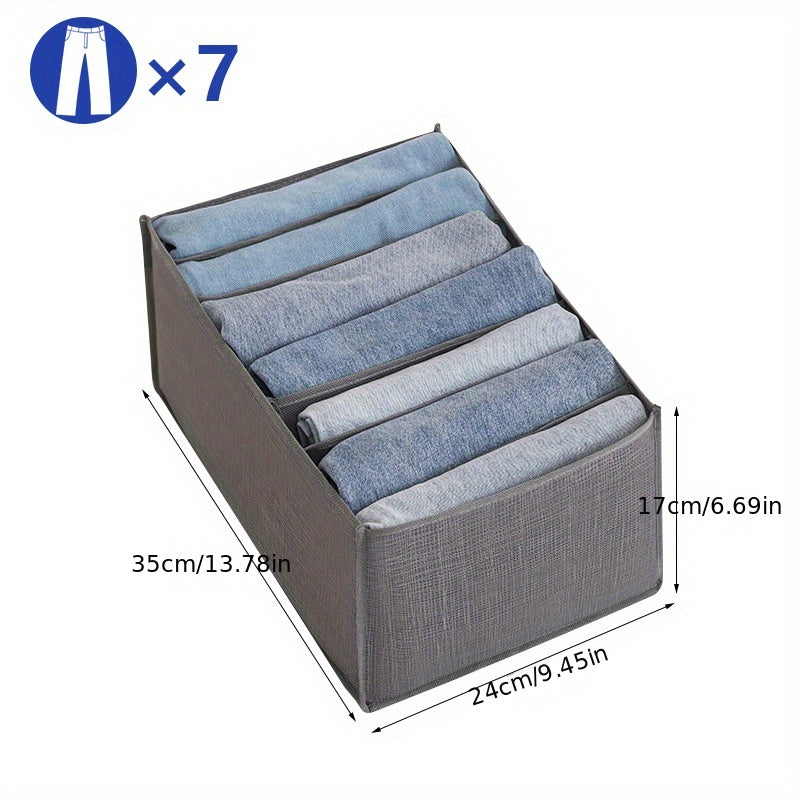 Jeans Storage Box Wardrobe Clothes Organizer Underwear Bra Socks