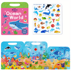 Reusable Sticker Book For Kids, Washable Stickers, Christmas Gift