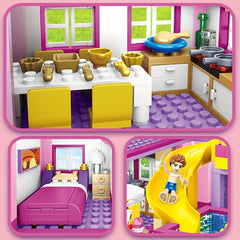 Girls Building Blocks Summer Villa Princess Castle Play House Toy