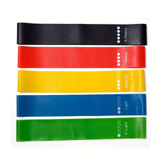 5pcs TPE Fitness Resistance Band Yoga Stretching Strap