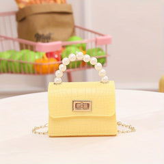 Crocodile Pattern Jelly Bag Kids Handbag Coin Purse Crossbody Bag