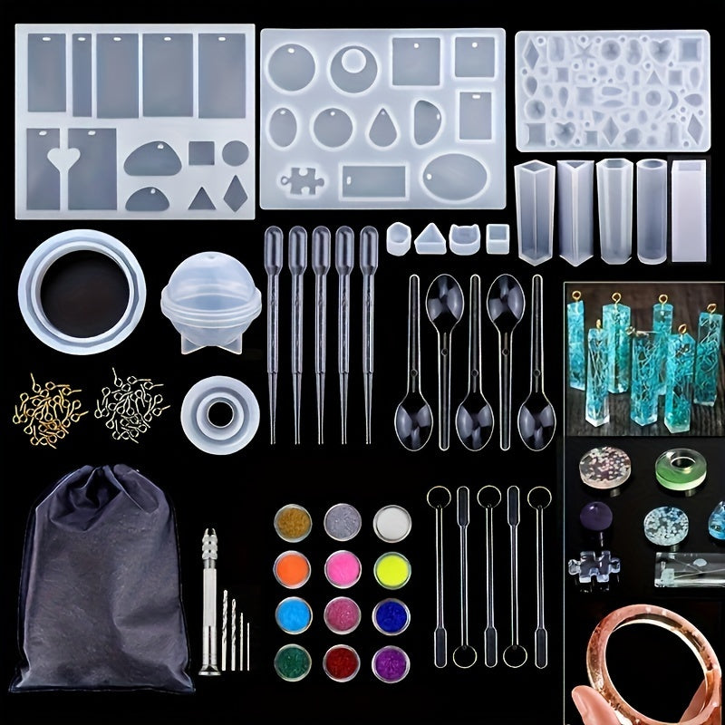 Epoxy Resin Silicone Mold Kit for DIY Jewelry Making