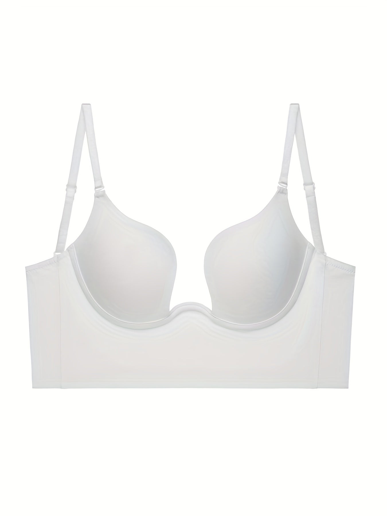 Solid Scoop Bra Comfy Push Up Bra Women's Lingerie