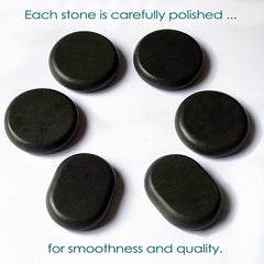 6pcs Large Massage Stones for Home Spa Muscle Relaxation Yoga Healing