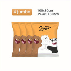 6pcs Vacuum Storage Bags Quilt Blanket Clothes Sealing Bag