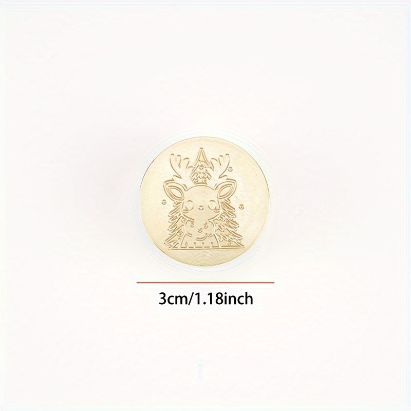 Brass Seal Fireplace Castle Elk Christmas Wax Seal
