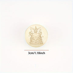 Brass Seal Fireplace Castle Elk Christmas Wax Seal
