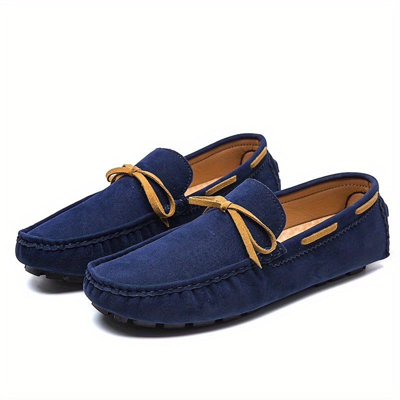 Men's Bowknot Loafer Shoes Non slip Moccasin Spring Summer