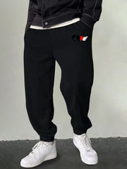 Men's Angel & Devil Graphic Sweatpants Breathable Loose Joggers For Halloween
