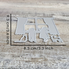 Catlove Christmas Window Metal Cutting Dies for DIY Craft