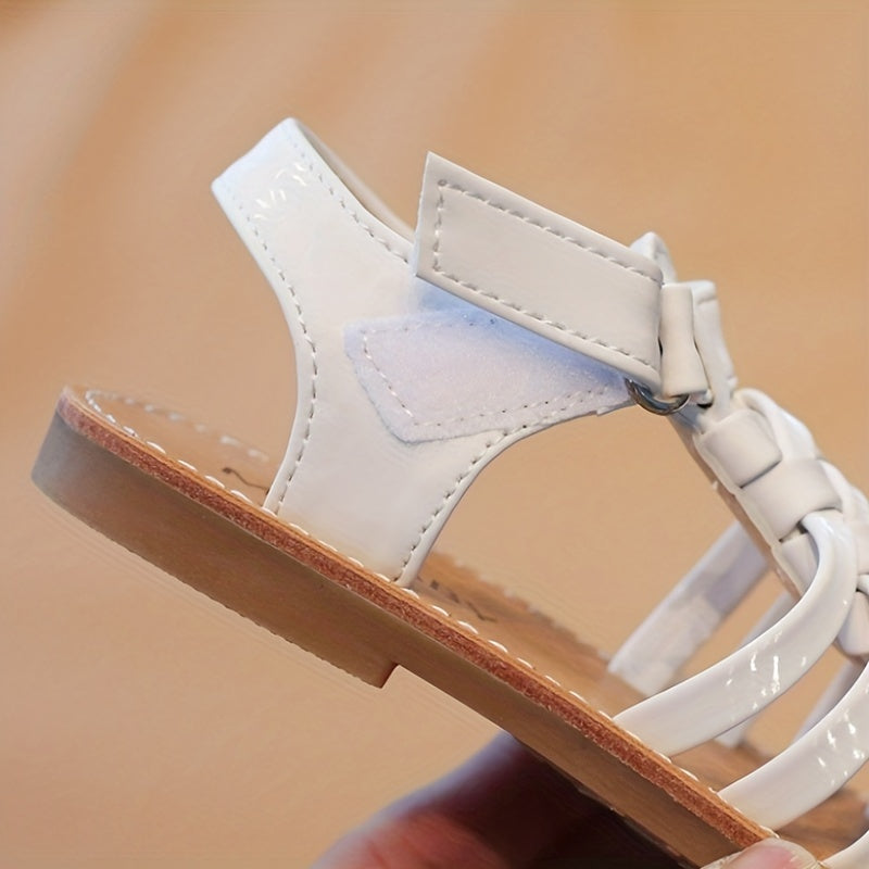 Girls' Stripy Open Toe Platform Sandals for Spring