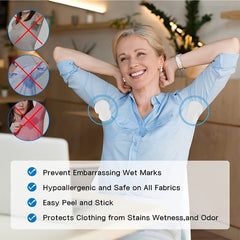 10PCS Underarm Sweat absorbing Patch Anti Sweat absorbing Patch
