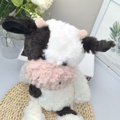 Fluffy Cow Plush Toy & Home Decor Ornament