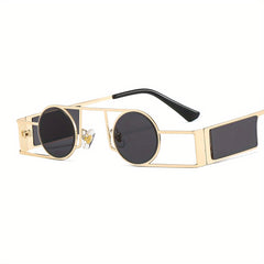 Metal Frame Sunglasses Top Bar Punk Style Glasses