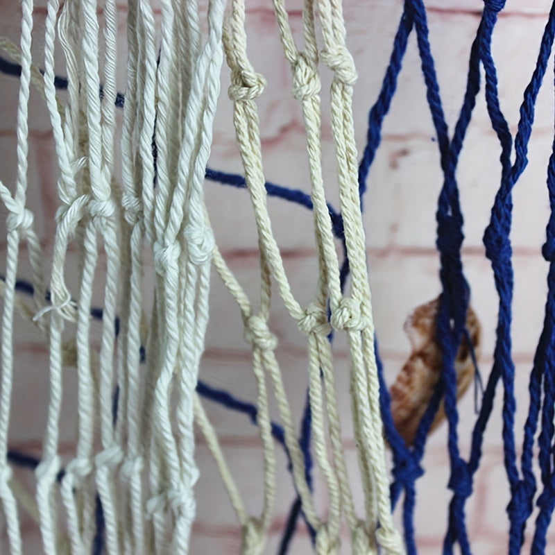 Fishing Net Decoration Wall Fishing Net Thick Thread Hemp Rope Shell Net
