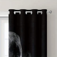2pcs Leopard Flower Curtains for Home Decor